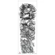 Vízálló ideiglenes Tetováló Matricák 170 x 480 mm TQB-322