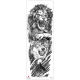 Vízálló ideiglenes Tetováló Matricák 170 x 480 mm TQB-336