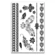 Vízálló ideiglenes Tetováló Matricák 148 x 210 mm YHB-05