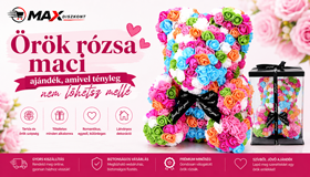 Örök rózsa maci - ajándék, amivel tényleg nem lőhetsz mellé